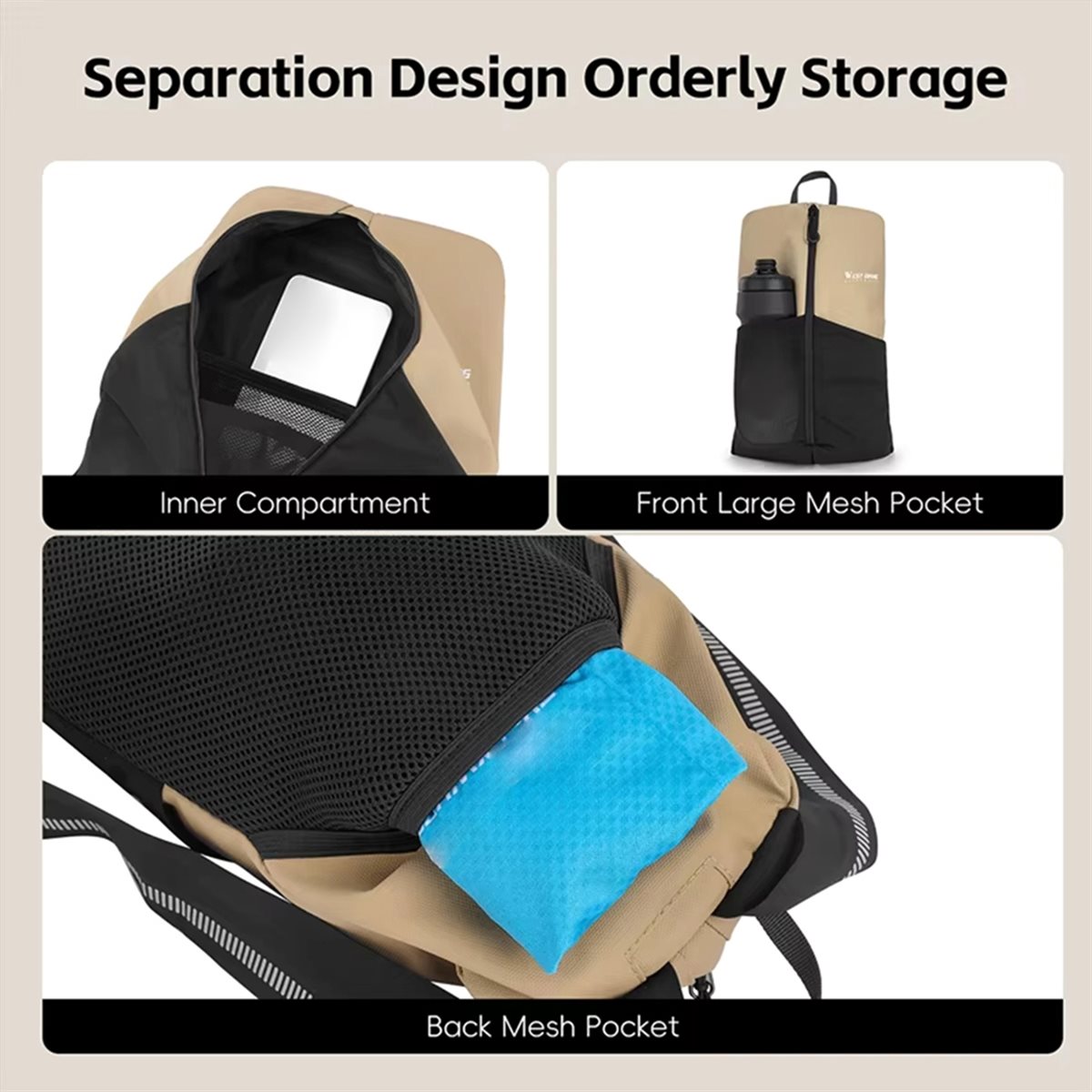 Hiking Backpack Waterproof - Mochila de Ciclismo A61P Grande Capacidade