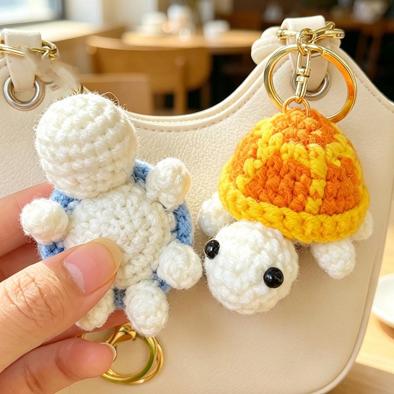 Mini Backpack Purse - Chaveiro de Tartaruga Feito à Mão