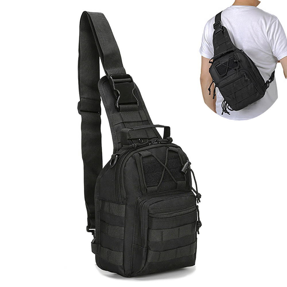 Rucksack Military Style - Mochila transversal masculina, bolsa de ombro