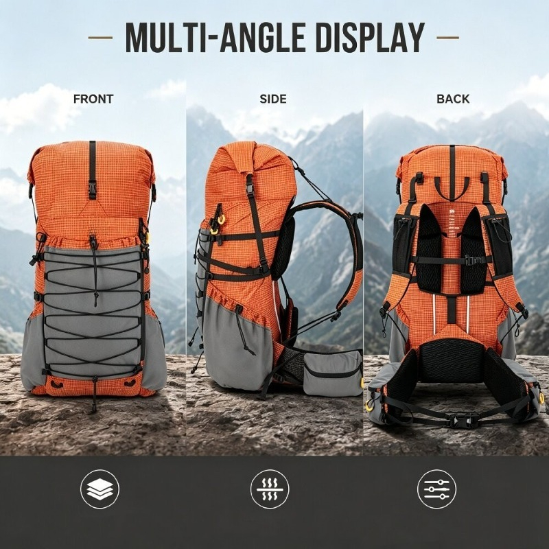 Rain Cover Backpack - Mochila de Hiking Leve de 70L