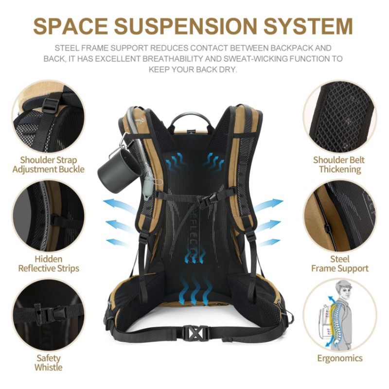 Mochila Grande Impermeável e R - Hiking Backpack Waterproof avaliação e preço