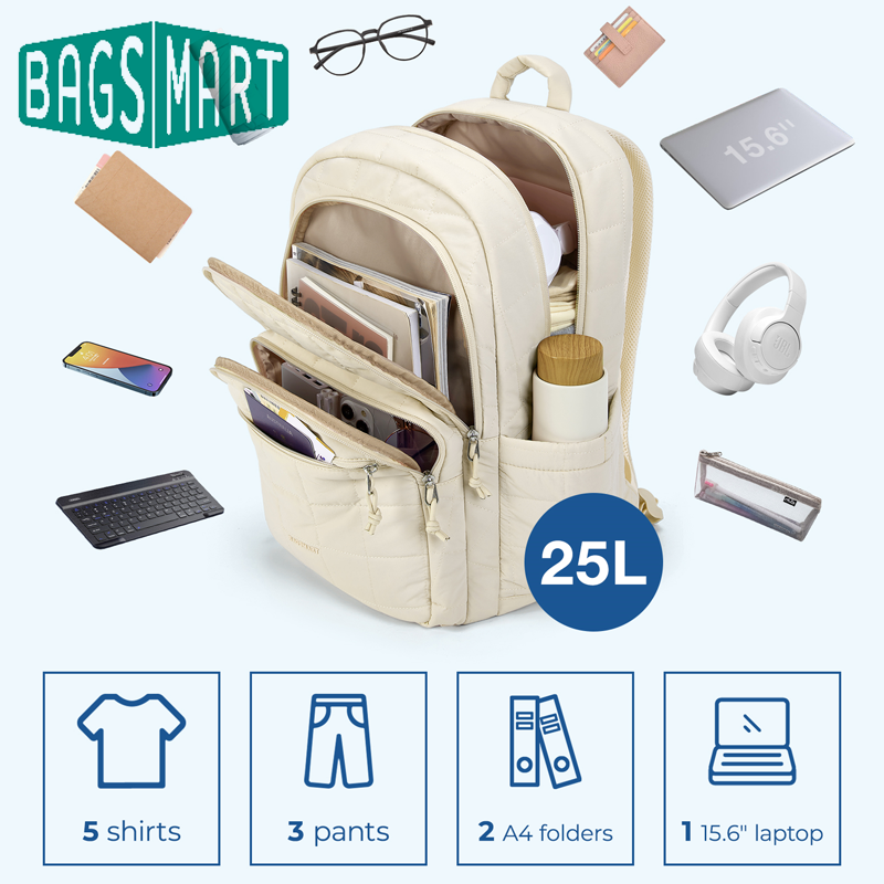BAGSMART Bolsas para laptop, m - Laptop Backpack 15.6 avaliação e preço